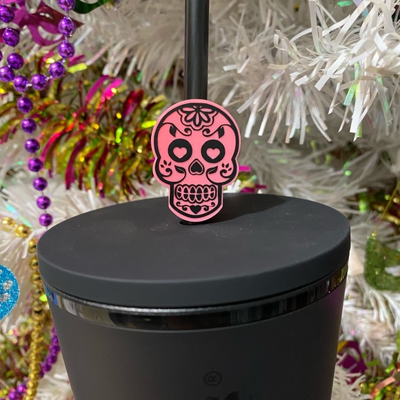 Sugar Skull Straw Toppers - Picture 6 of 6